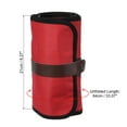 thumbnail image 2 of Uxcell Handmade 72 Slots Roll Up Pencil Case, Oxford Cloth Pencil Wrap Pouch Pen Holder Organizer Red, 2 of 5