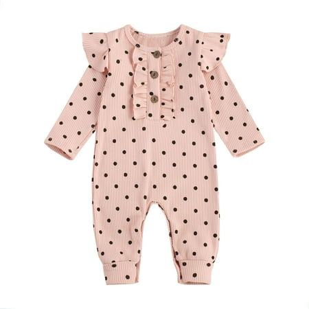 

Puloru Baby s Clothing Set Round Neck Long Sleeve Jumpsuit One-piece Suit for Photography Party