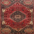 thumbnail image 1 of Ahgly Company Machine Washable Indoor Square Traditional Brown Area Rugs, 3' Square, 1 of 7