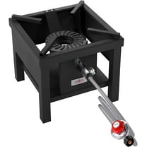 GasOne B-5250 1-Burner Propane Outdoor Gas Cooker with Adjustable Regulator and Hose