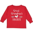 thumbnail image 3 of Inktastic Great Grandmas Favorite- Heart Great Grandchild Boys or Girls Long Sleeve Toddler T-Shirt, 3 of 5