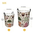 thumbnail image 5 of Daiia Vintage Coffee Round Laundry Basket with Handles Thickened Waterproof Circular hamper,Dirty Clothes Storage Basket for Bedroom,Bathroom,College Dorm-Small, 5 of 8