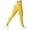 Yoga 111#Yellow, variant on WAYUTE Womens Leggings Tummy Control Non See Through Seamless Push up Solid Color Stretchy Fit Trousers for Gym Fitness S