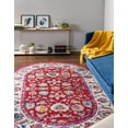 thumbnail image 3 of Rugs.com Aurelia Collection Rug – 8' x 10' Oval Magenta Medium-Pile Rug Perfect For Living Rooms, Large Dining Rooms, Open Floorplans, 3 of 4