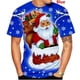 thumbnail image 3 of Camiseta de Navidad con estampado 3D para hombre, camisa de manga corta Unisex, informal, dibujos animados de Papá Noel, regalo divertido para niños, 3 of 4
