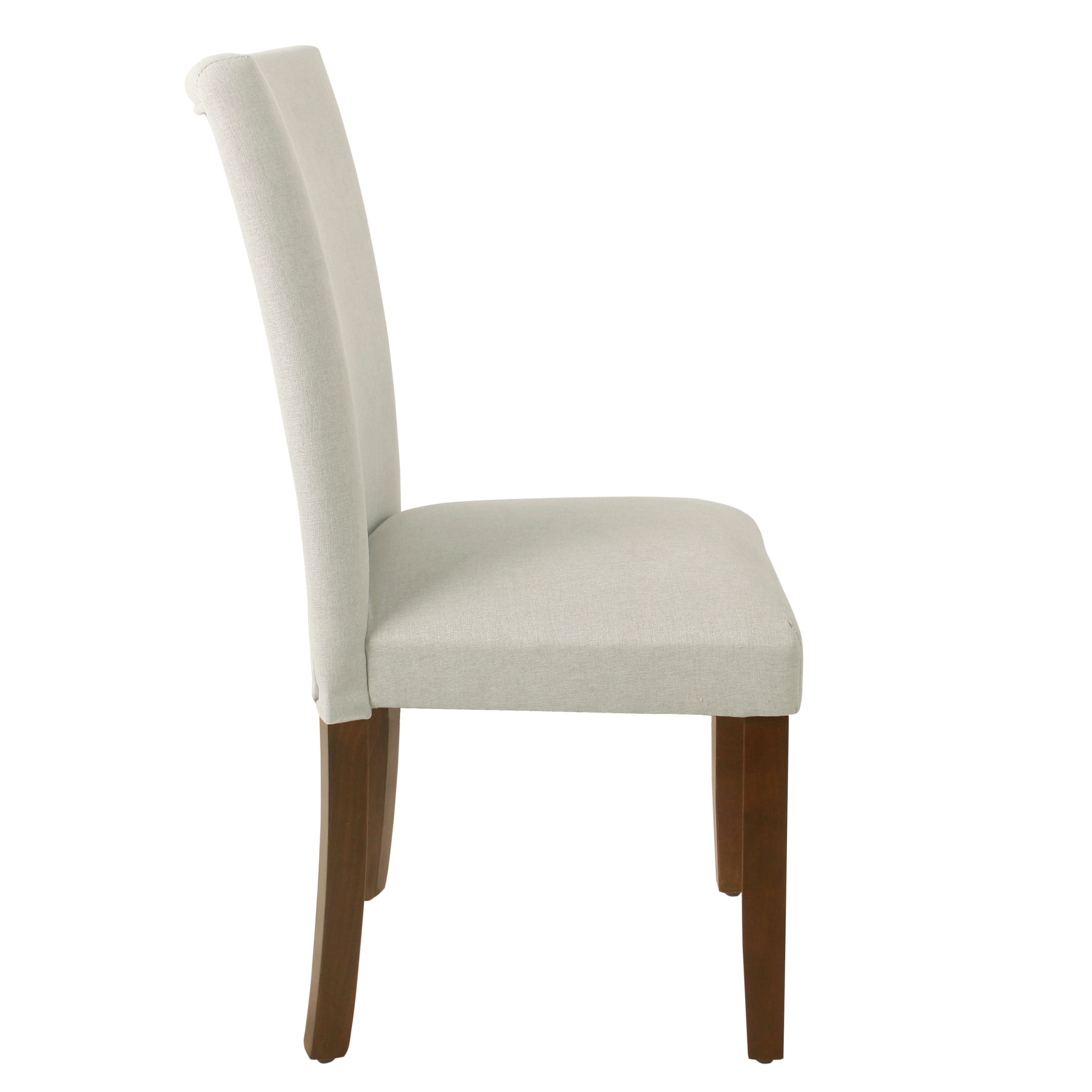 HomePop Classic Parsons Dining Chair - Soft Gray Woven (Set of 2)