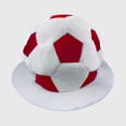 thumbnail image 2 of Football Fan Bucket Hat with Soccer Ball Design, Adult Cheering Cap for Matches, Casual Outdoor Sports Headwear, 2 of 3
