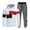 White, variant on JHLZHS Fall Outfits for Men Set Men Velvet Patchwork Hooded Sweatshirt Dark Gray Sweatpants Casual and Loose Business Trend Two Piece Set Rave Outfits for Men Cowboy Outfit for Men Western Full Outfit