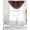 Brown, variant on Boho Geometric Sheer Waterfall Valance Curtains for Window, Retro Rustic Chic Ethnic Abstract Patterned Rod Pocket Sheer Topper Swag Curtains for Living Room, Kitchen 38.5"W x 47.2"L, 1 Panel