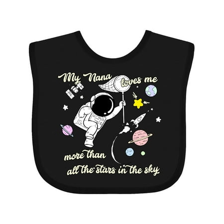 

Inktastic My Nana Loves Me Gift Baby Boy or Baby Girl Bib