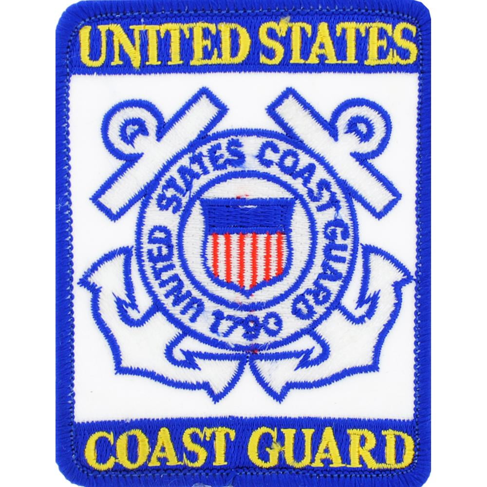 U.S Coast Guard 3" White PATCH 