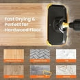 thumbnail image 2 of XX Steam Mop For Floor Cleaning,Lightweight Floor Steamer Cleaner For Hardwood/Tile/Laminate Floors Carpet, 2 Washable Pad, Black And Yellow, 2 of 8