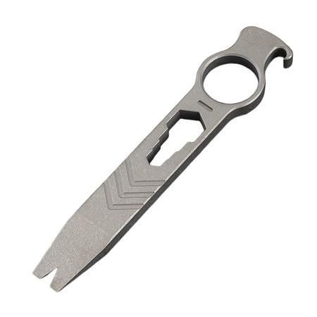 Cushteg EDC Multi-Tool with Screwdriver Pry Bar and Bottle Opener High-Strength Metal Ergonomic Handle Compact and Portable for Everyday Carry and Outdoor(Sandblasting)