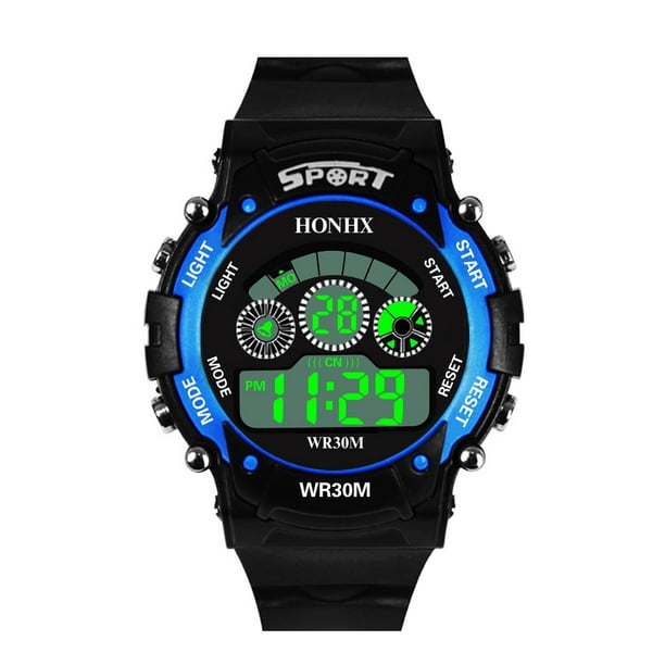 Reloj deportivo para hombre, reloj de pulsera deportivo de cuarzo analógico con LED digital y fecha para hombre.