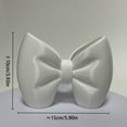 thumbnail image 3 of White Bow Toothbrush Holder with Bow Accent for Stylish Bathroom Organization, 3 of 8
