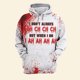 thumbnail image 3 of Sudadera con capucha de Halloween con estampado 3D para hombres y mujeres, sudadera con estampado de sangre aterrador, de manga larga, informal, para cosplay, sudadera holgada, 3 of 5