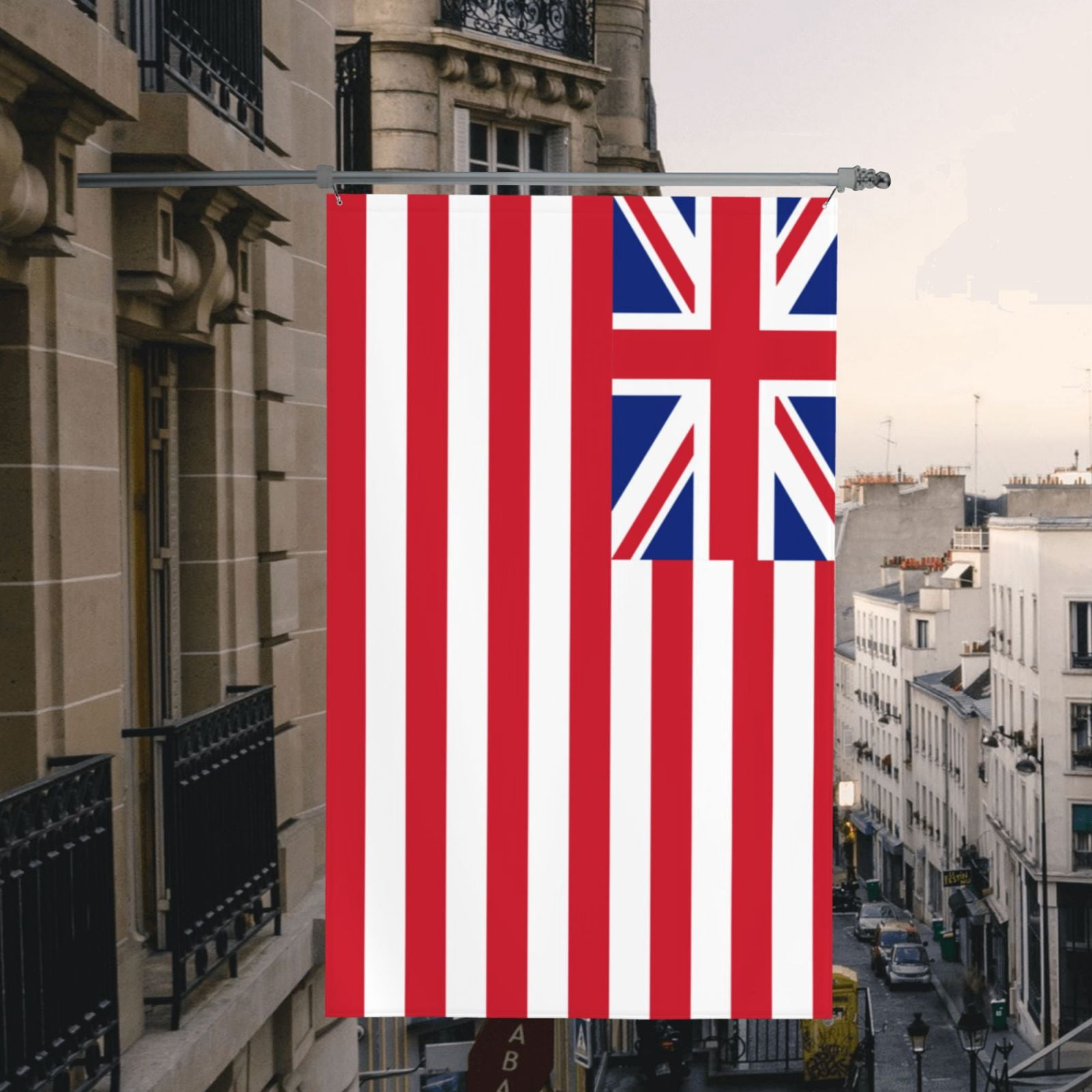 British America Flag Flag 5x8 Ft Print Vivid Color Light-Weighted Flags With Grommets