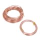 thumbnail image 5 of 2 rollos de alambre de joyería DIY para hacer manualidades, alambre de aluminio de 1,0 mm + 2,0 mm, 20 m/65,6 pies, oro rosa, 5 of 8