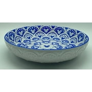 Disney Parks Homestead Blue Mickey Icons 34oz Bowl Plate New