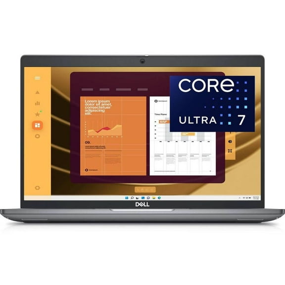 Dell Latitude 5450 Laptop 14" FHD, Intel Core Ultra 7-155U, 32GB RAM, 1TB NVMe SSD, Webcam, Wi-Fi 6E, Bluetooth, Backlit Keyboard,Sim Slot, HDMI, USB C- Display Port, Windows 11 Pro, Notebook, Grey