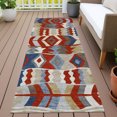 thumbnail image 3 of Addison Rugs Chantille Indoor/Outdoor Transitional Lodge Red Machine Washable Runner Rug, 2'3" x 7'6", 3 of 8
