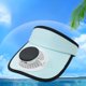 thumbnail image 5 of Sombrero con ventilador solar y carga USB-C, ala reversible, para actividades al aire libre, senderismo, camping, playa, ala ancha, protección solar, diadema ajustable, sombrero portátil con pantalla, 5 of 6