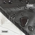 thumbnail image 6 of 16 sizes Outdoor Corner Sofa Cover V Shape L Shape Garden Rattan Corner Furniture Cover Waterproof Sofa Protect Set Dust Covers (260x192cm,Black), 6 of 7