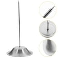 thumbnail image 3 of KAKOWELY Fourchettes de menu 2 Pcs en Acier Inoxydable Fourchettes de menu pour Factures Documents Notes Aiguille en Métal Produits de Rangement pour Bureau Restaurant5.63"X2.95"X2.95 Pouces, 3 of 5