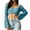 Royal Blue, variant on Women's Cropped Knit Shrug Top Lightweight Bell Sleeve Summer Cover-Up, Soft Breathable Cropped Cardigan Shrug for Casual & Beach, Cropped Shrug Women