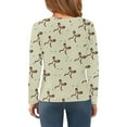 thumbnail image 4 of Abcomgle Long Sleeve Shirts for Girls 10-12 Crewneck Fall T-Shirts for Girls Trendy Basic Girls Tops Cotton Bow Graphic Girls Blouses 4-5 Years,Mint Green, 4 of 6