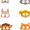 Style D Set, variant on REGALWOVEN 6-Pack Cartoon Animal Mask, Paper Masquerade Masks for Birthday Party Supplies, Cute Safari Jungle Style A Set 7.6" x 5.8"