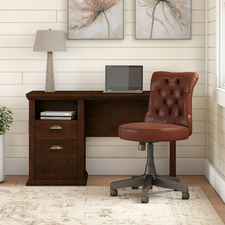 Bush Furniture Yorktown 50W Home Office Desk and Chair Set