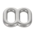 thumbnail image 6 of 20114 Nickel Matte, Double Loop, Solid Brass-LL, 1-3/4", 6 of 10