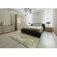 thumbnail image 5 of Ahgly Company Machine Washable Indoor Rectangle Traditional Dark Moccasin Green Area Rugs, 7' x 10', 5 of 7