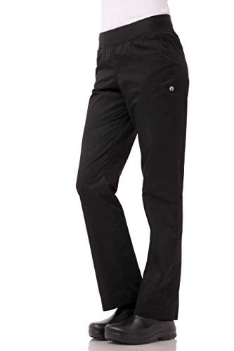Lightweight Slim Chef Pants, Black 