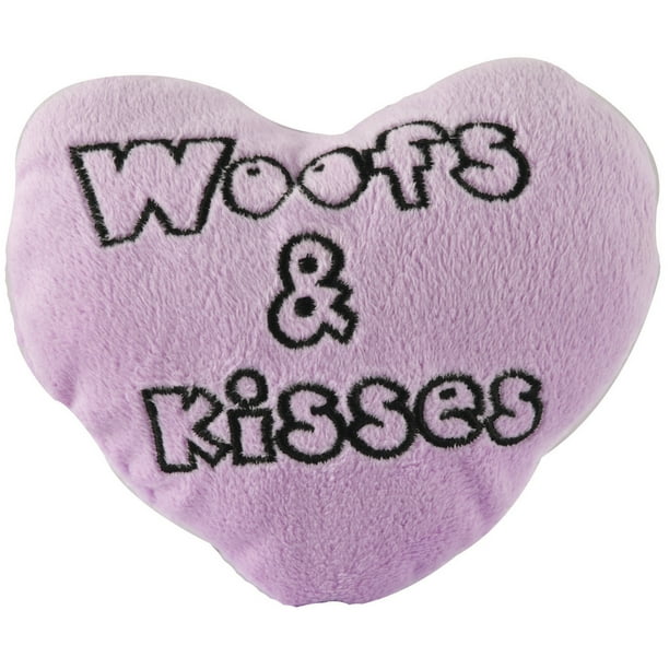 Woofs & Kisses Plush Conversation Hearts Dog Toys