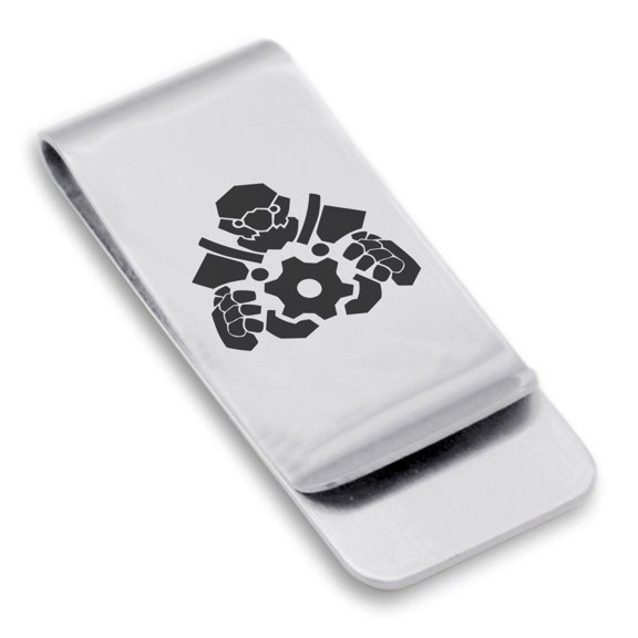 Stainless Steel Mechanist Classic Slim Money Clip Credit Card Holder