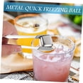 thumbnail image 3 of 4 Pcs Stainless Steel Ice Cubes Household Tools Metal Cooler Metal Ice Cooler Whiskey Cubes Ice Stones Home Ice Cube Chilling Stone Metal Ice Cube Silver Wine Set Skeleton, 3 of 5