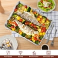 thumbnail image 2 of VeSteel Baking Cookie Sheet Set of 2, 17.7 x 13 x 1 inches Stainless Steel Rectangle Baking Pan Oven Tray, Dishwasher Safe, 2 of 7