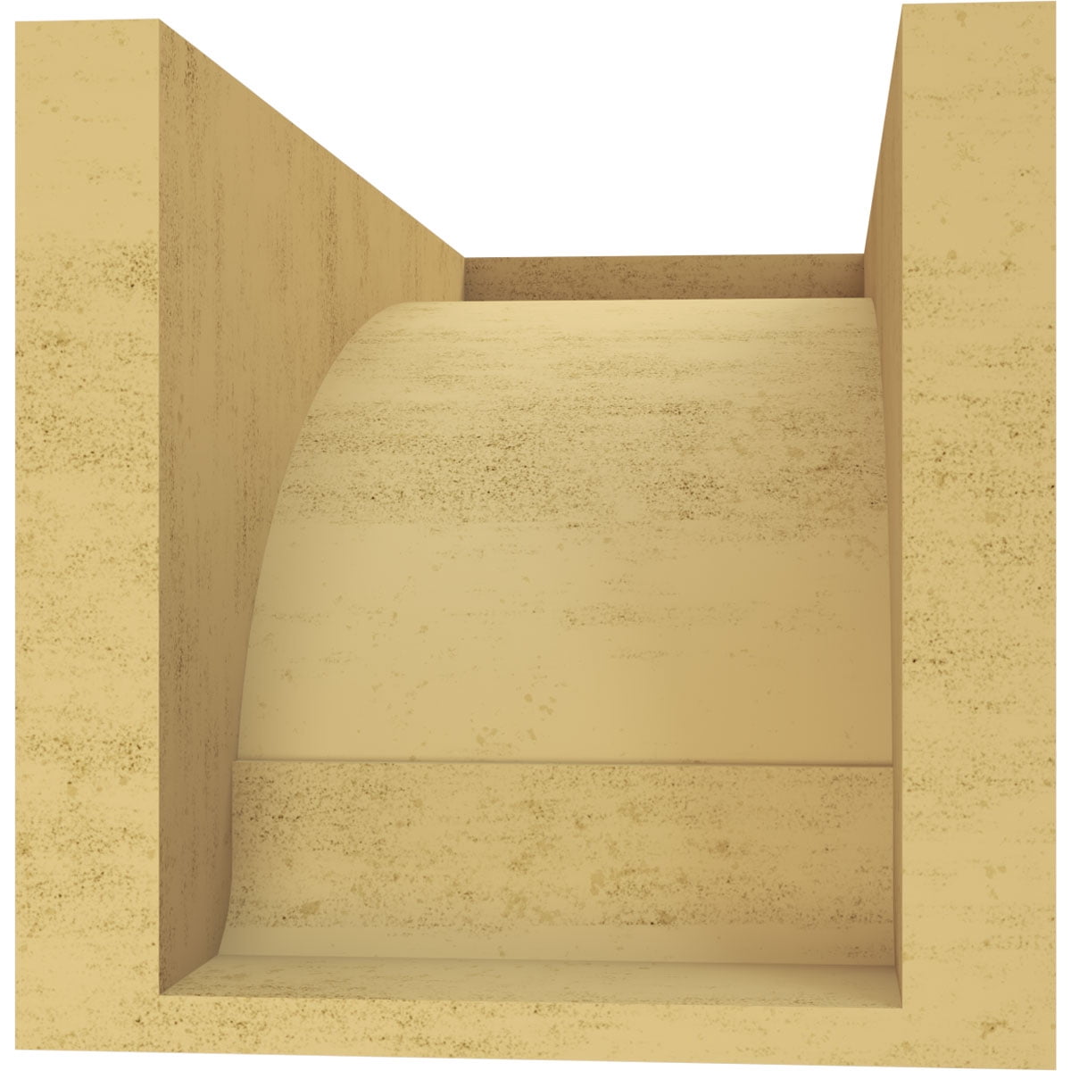 7"W x 14"D x 7"H Wide Olympic Rough Cedar Woodgrain TimberThane Corbel, Primed Tan
