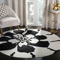 thumbnail image 4 of SAFAVIEH Soho Kelly Floral Wool Area Rug, Beige/Brown, 7'6" x 9'6", 4 of 5