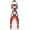 Red, variant on Mares X-Stream Open Heel Fins with Bungee Straps, Black/Black, Small