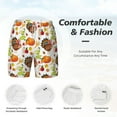 thumbnail image 5 of Lsque Mens Swim Trunks Pattern - Bathing Suit Compression Liner - Beach Swim Shorts Swimwear - (S-3XL) - Stretch Quick Dry -XX-Large, 5 of 9