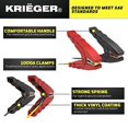 thumbnail image 6 of Krieger Jumper Cables for Car Battery, Heavy Duty Automotive Booster Cables for Jump Starting Dead or Weak Batteries, 1000Amps Custom-made Alligator Clamps - Carrying Bag Included (20-Feet (2-Gauge), 6 of 7