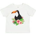 thumbnail image 3 of Inktastic Toucan with Hawaiian Flowers Boys or Girls Toddler T-Shirt, 3 of 5