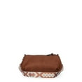 thumbnail image 4 of No Boundaries Women's Buckle-Detailed Saddle Mini Bag Cognac, 4 of 6