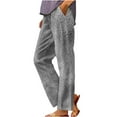 thumbnail image 2 of Dxzfnsa Wide Leg Pants Woman Yoga Pants with Pockets Stretch Loose Casual Lounge Sweatpants Petite/Regular/Tall L-4XL, 2 of 6