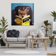 thumbnail image 2 of Stupell Industries Crypto For Newbies Funny Dog Reading Book Armchair Painting Gallery Wrapped Canvas Print Wall Art, Design by Lucia Heffernan, 2 of 7