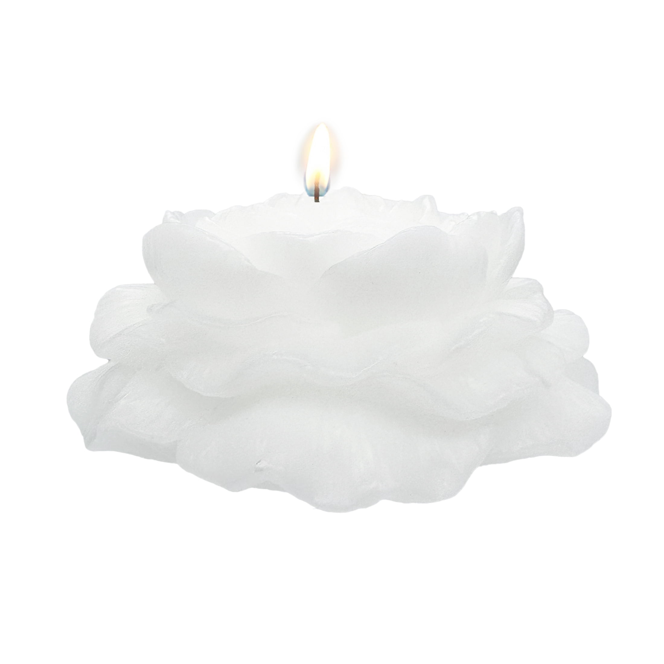 Mainstays Unscented Rose Candle, 2.4 inches Height, White