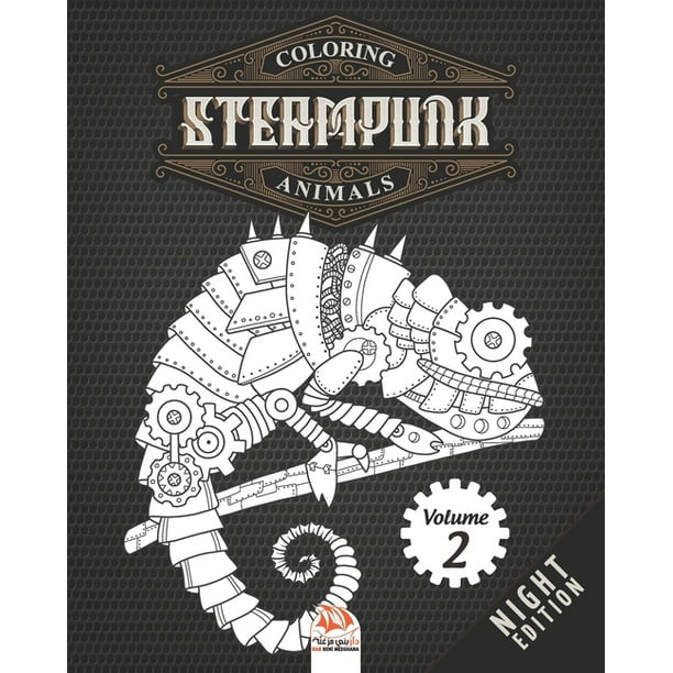 Download Coloring Steampunk Animals Night: Coloring Steampunk Animals - Volume 2 - night edition ...